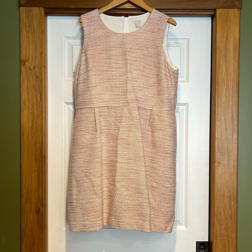 J Crew pink shift dress